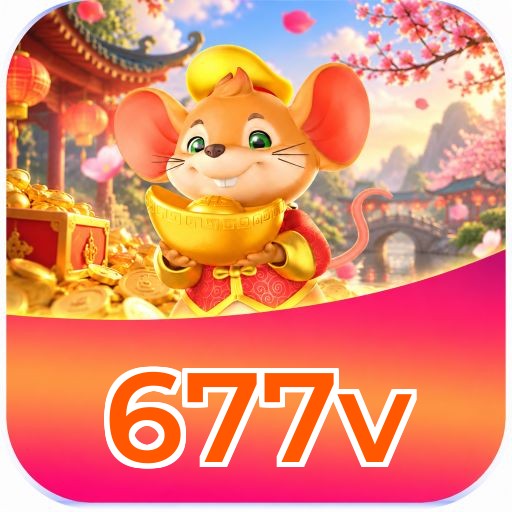 Interface da plataforma 677v mostrando slots populares e bônus de boas-vindas